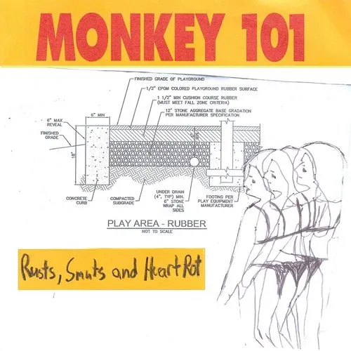 Monkey 101 - Rusts Smuts & Heart Rot (Can) vinyl record cover