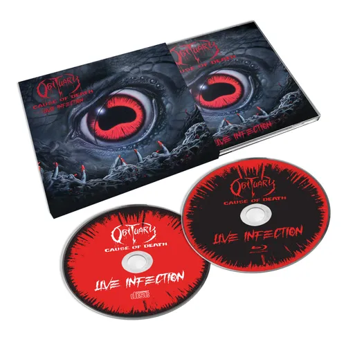 Obituary - Cause of Death - Live Infection vinyl record cover