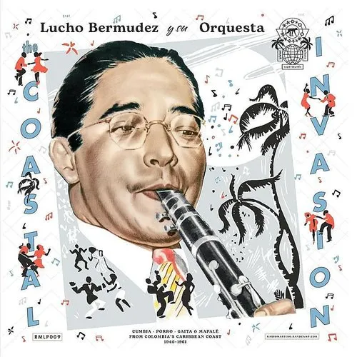 Lucho BermÃºdez - The Coastal Invasion: Cumbia, Porro, Gaita & Mapale from Colombias Caribbean Coast (1946-1961) vinyl record cover