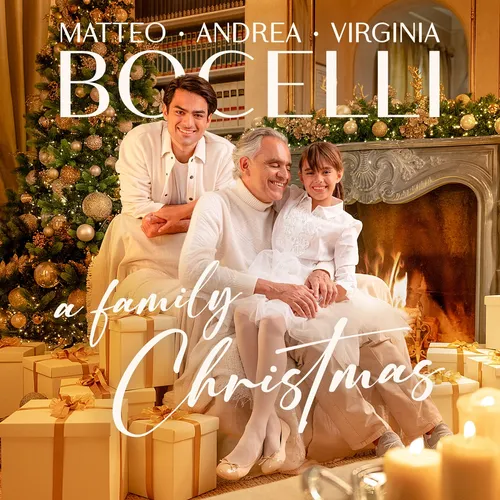 Andrea Bocelli/Matteo Bocelli/Virgina Bocelli - A Family Christmas vinyl record cover