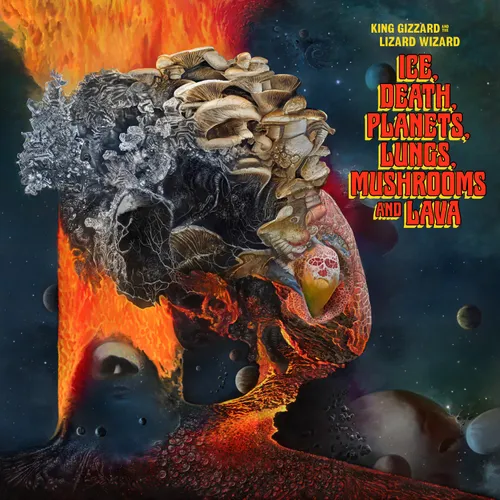 King Gizzard & The Lizard Wizard - Ice, Death, Planets, Lungs, Mushrooms And Lava vinyl record cover