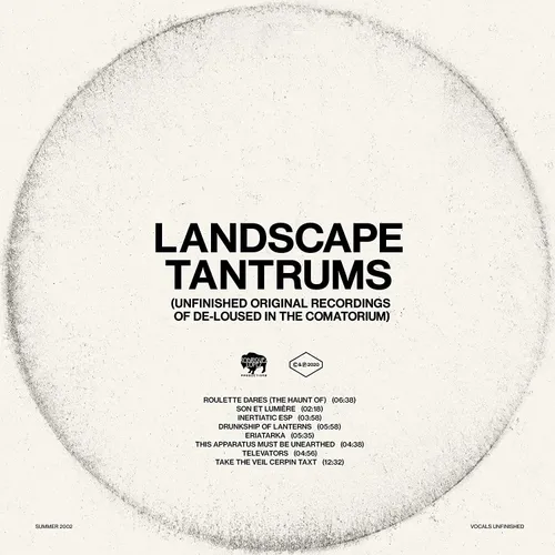 The Mars Volta - Landscape Tantrums - Unfinished Original Recordings Of De-Loused In The Comatorium Black vinyl record cover