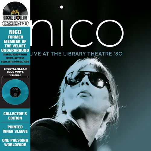 Nico - Live At The Library Theatre '80 vinyl record cover