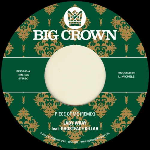 Lady Wray & Pete Rock - Piece Of Me (feat. Ghostface Killah) b/w Joy & Pain (Pete Rock Remix) vinyl record cover