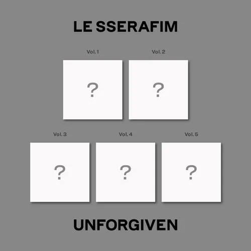 LE SSERAFIM - 1st Studio Album ‘UNFORGIVEN’ vinyl record cover
