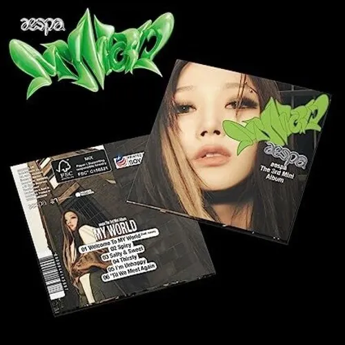 Aespa - MY WORLD - The 3rd Mini Album - POSTER Ver. vinyl record cover
