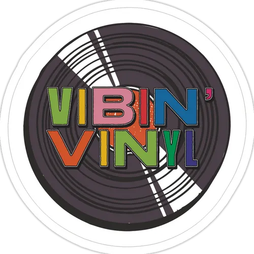 Vibin' Vinyl - Vibin' Vinyl Record Logo Sticker 3" x 3"