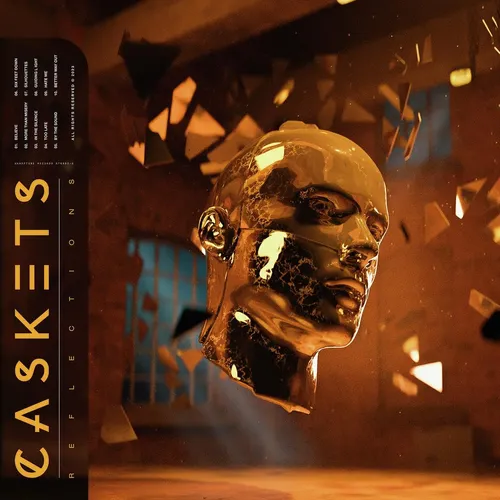 Caskets - Reflections [Orange & Black W/ White Splatter LP]