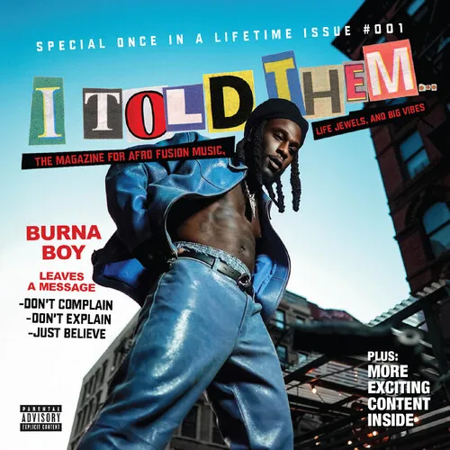 Burna Boy -  I Told Them [Indie Exclusive Limited Edition CD]