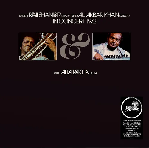 Ravi Shankar & Ali Akbar Khan - In Concert 1972 vinyl record cover