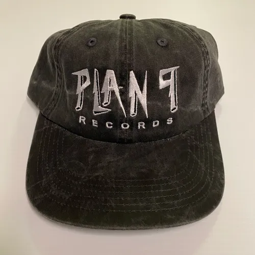  - Plan 9 Gray Distressed Embroidered Baseball Hat