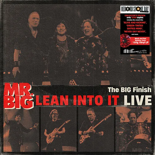 Mr Big - The Big Finish - Lean Into It Live (Rsd) (Blk) vinyl record cover
