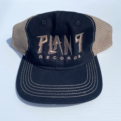  - Plan 9 Black & Tan Embroidered Mesh Trucker Hat