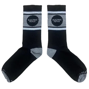 EF Blk Circle Logo Socks