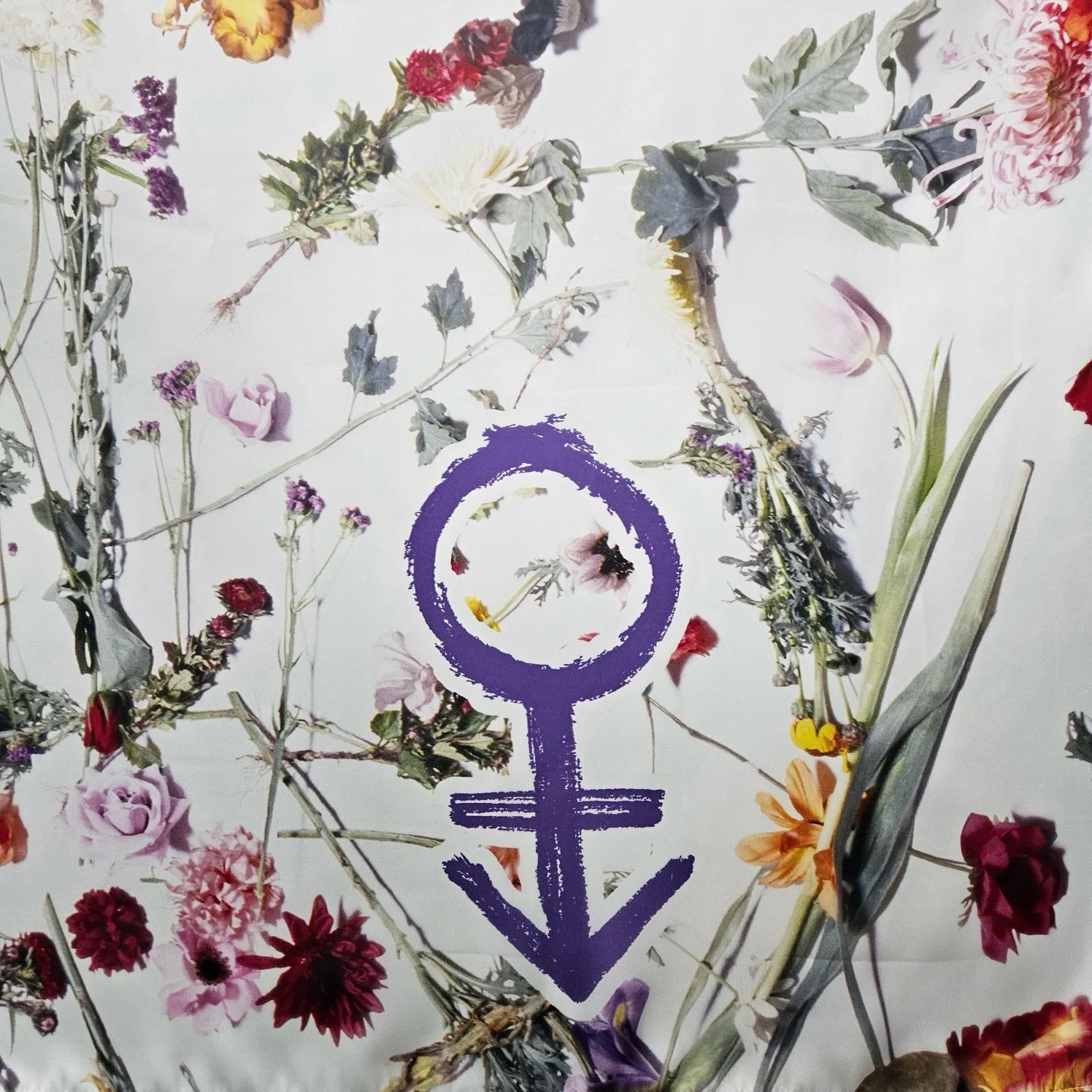 Floral prince symbol scarf