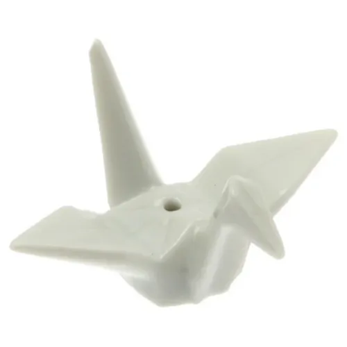 Incense Holder - White Crane 2"