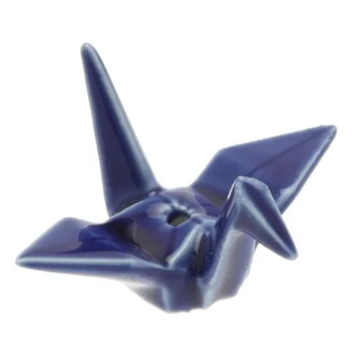 Incense Holder - Cobalt Crane 2"