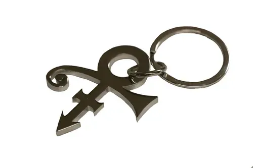 Silver prince symbol keychain