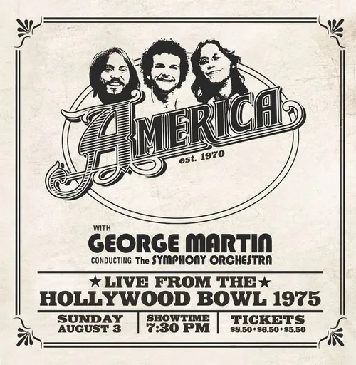 America - America: Live At The Hollywood Bowl 1975 vinyl record cover