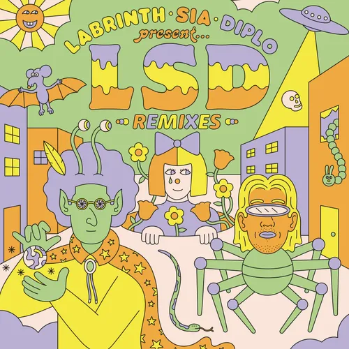 Artist - Labrinth, Sia & Diplo presents... LSD (The Remixes) vinyl record cover