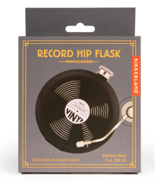 Flask - Record Hip Flask Stainless Steel