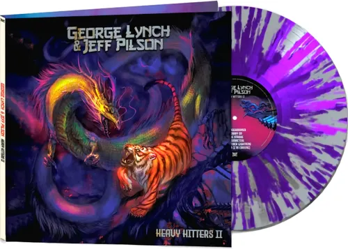 George Lynch  / Pilson,Jeff - Heavy Hitters Ii - Silver/Purple Splatter vinyl record cover