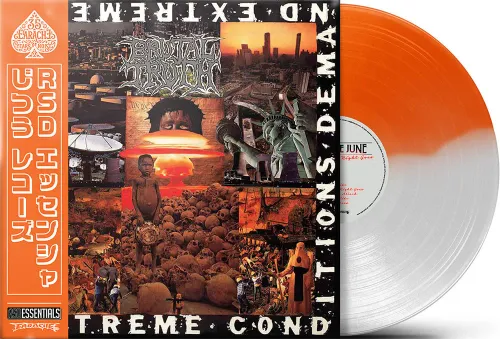 Brutal Truth - Extreme Conditions [RSD Essential Half Orange &amp; Half White LP]