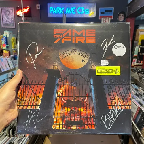 Fame on Fire - Welcome To The Chaos [Park Ave AUTOGRAPHED Exclusive Translucent Red LP]