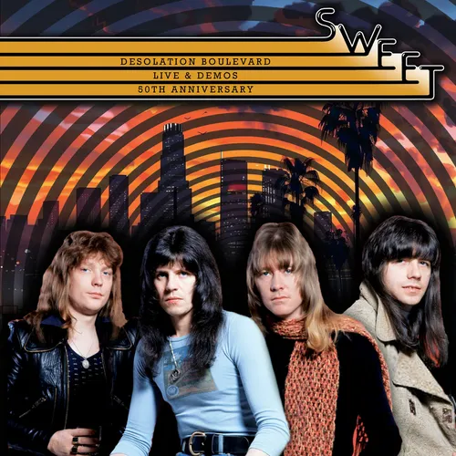 Sweet - Desolation Boulevard - 50th Anniversary (Live &amp; Demos) vinyl record cover