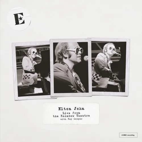 Elton John - Live At The Rainbow Theatre vinyl record cover