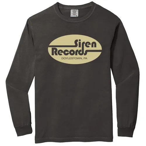 Siren Records - [Small] Dark Gray Logo Long Sleeve 