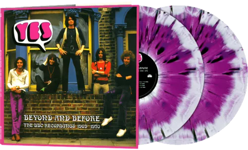 Yes - Beyond & Before - BBC Recordings 1969-1970 - PURPLE/WHITE SPLATTER vinyl record cover
