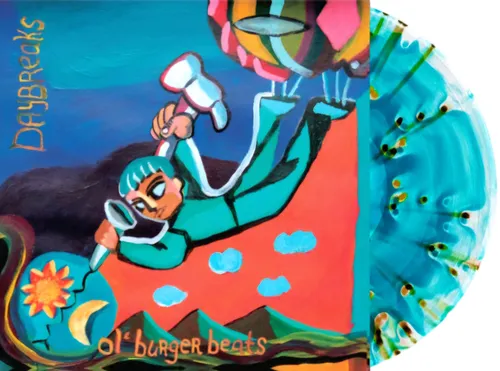 Ol' Burger Beats - Daybreaks -  [Ghostly Sea Blue w/Black & Green Splatter LP]
