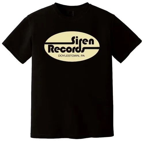 Siren Records - [Medium] Black Logo Short Sleeve 