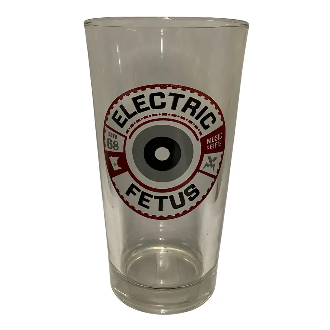 Maroon pint glass