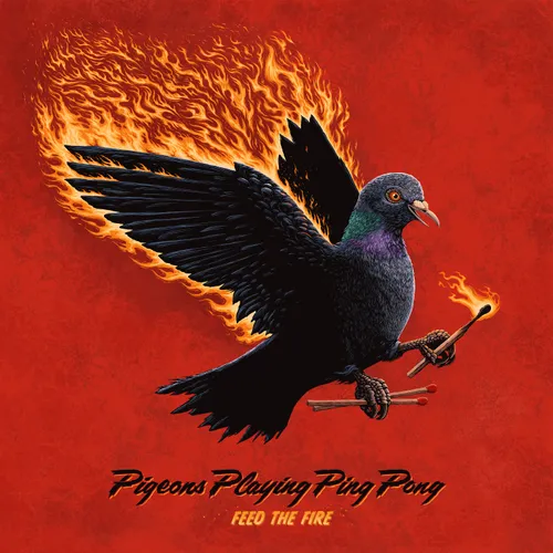 Pigeons Playing Ping Pong - Feed The Fire vinyl record cover
