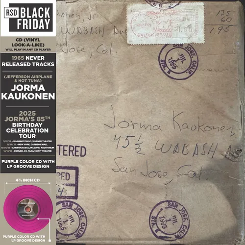 Jorma Kaukonen - Wabash Avenue vinyl record cover