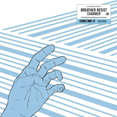 Breather Resist - Charmer - Baby Blue W/White Splatter vinyl record cover