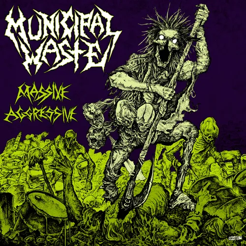 Municipal Waste - Massive Aggressive vinyl record cover