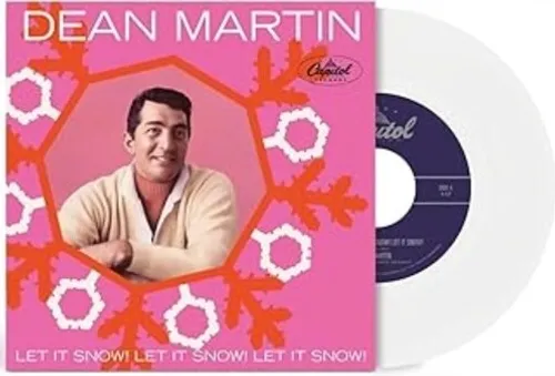 Dean Martin - Let It Snow/rudolph the Red-nosed Reindeer vinyl record cover
