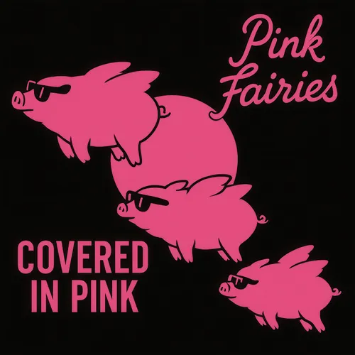 Pink Fairies - Covered in Pink vinyl record cover