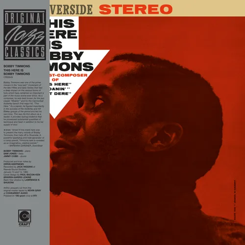 Bobby Timmons - This Here Is Bobby Timmons vinyl record cover