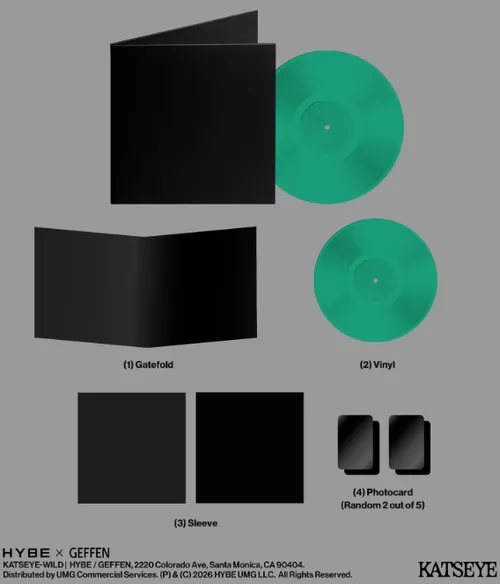 KATSEYE - WILD vinyl record cover