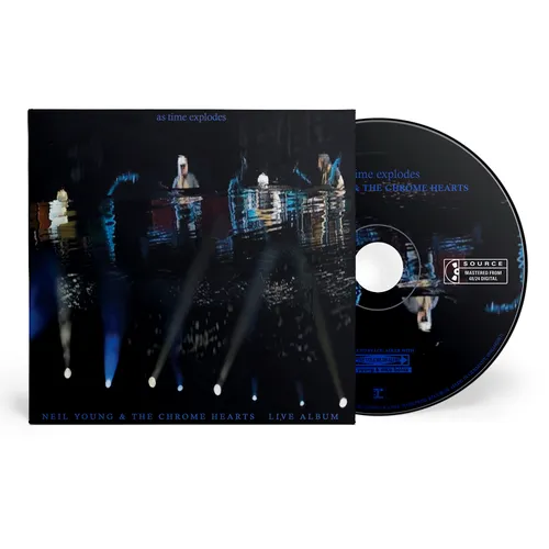 Neil Young & The Chrome Hearts - As Time Explodes - Live Album vinyl record cover