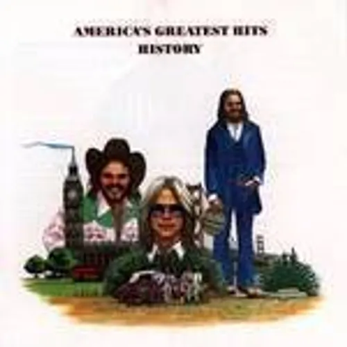America - History-Greatest Hits vinyl record cover