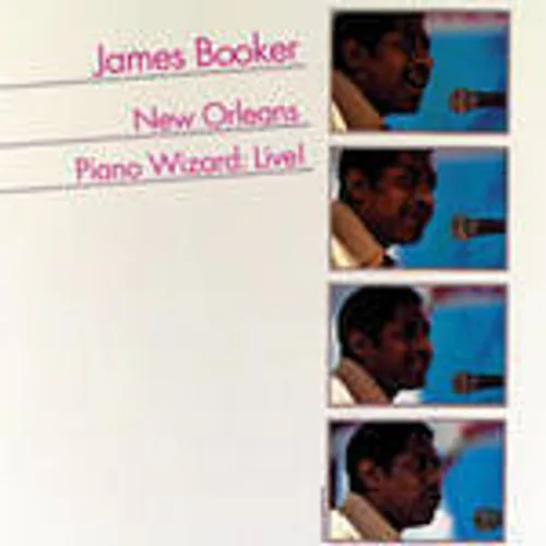James Booker - New Orleans Piano Wizard: Live vinyl record cover
